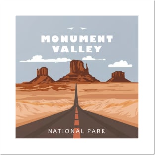 Monument Valley National Park Travel Sticker Posters and Art